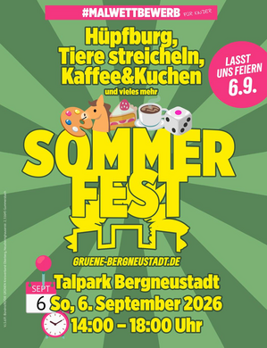 Plakat für das Sommerfest 2026